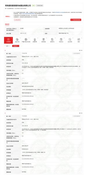 常熟国际服装服CQ9电子 CQ9传奇饰城置业有限公司消防设施未保持完好有效被处罚