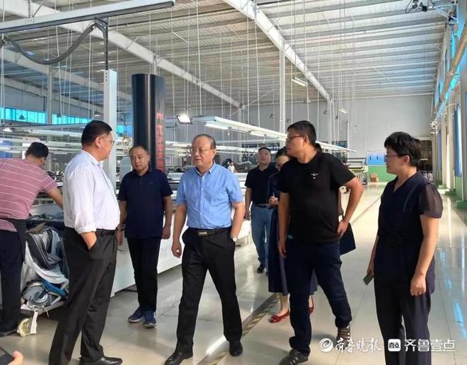 泰安市纺织服装产业链工作专班到祝CQ9电子 CQ9传奇电子阳镇调研