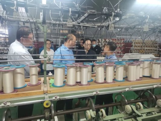 CQ9电子 CQ9传奇电子泰安市纺织服装产业链专班到岱岳区调研重点在建项目情况