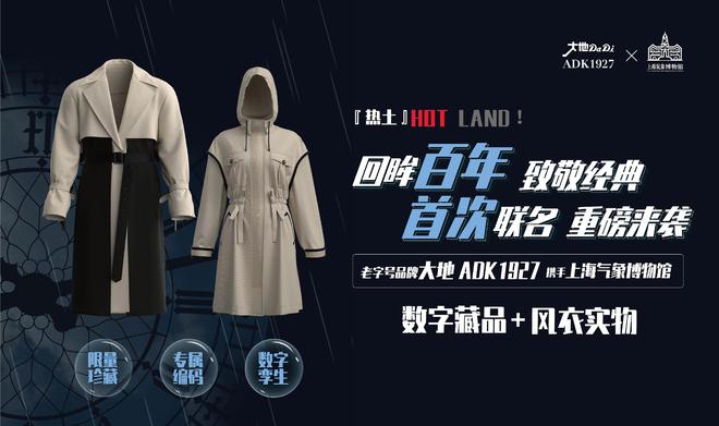 狠狠种草了！百年前手绘台风眼的图稿竟被沪上老字号服装品牌印在了风衣上CQ9电子 CQ9传奇电子(图2)