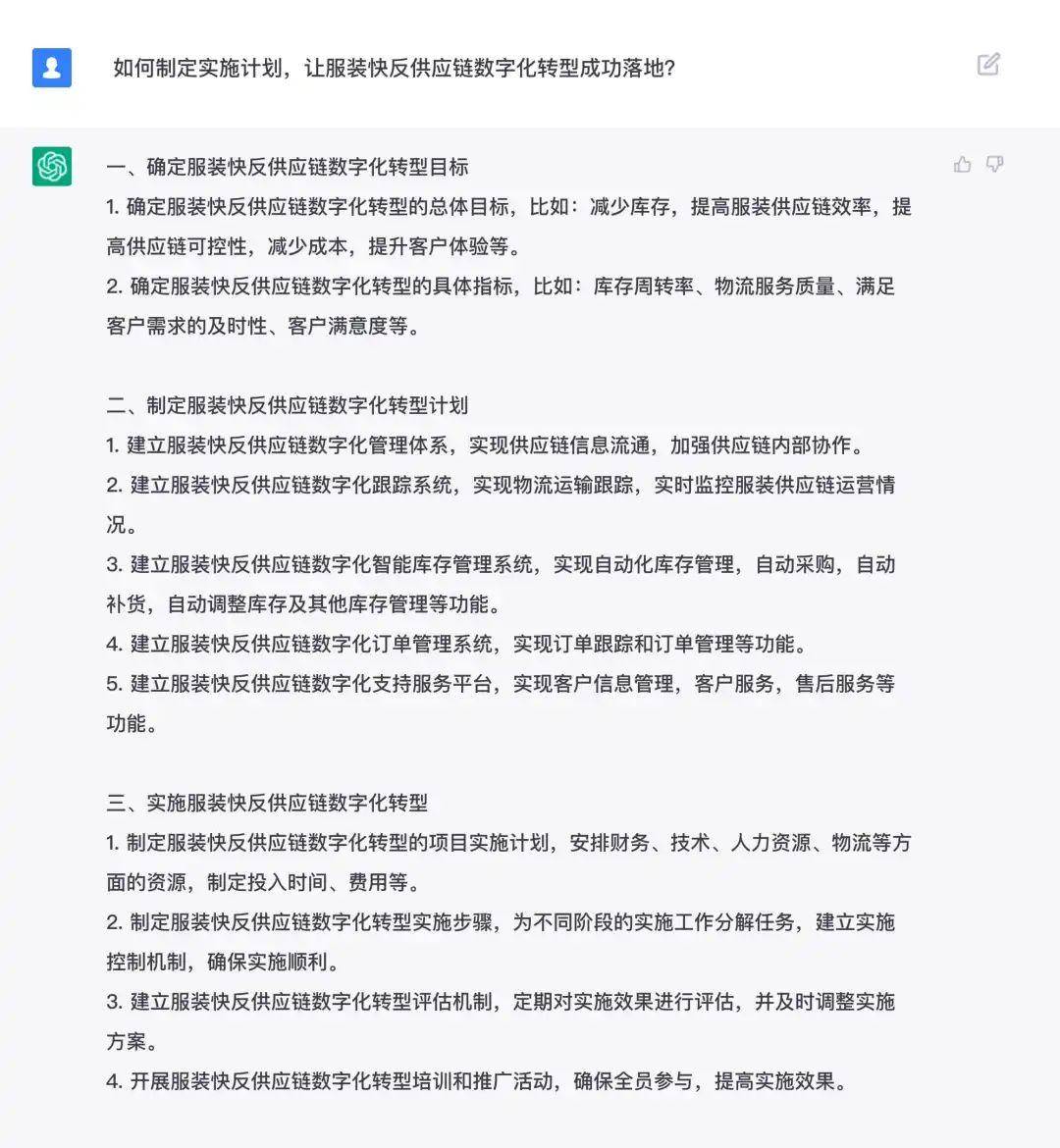 CQ9电子 CQ9传奇电子服装企业要不要进行供应链数字化管理？我们和ChatGPT聊了聊(图9)