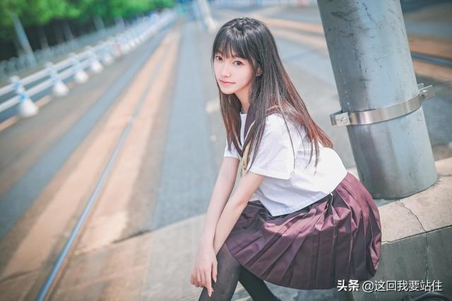 靓靓聊第126期：户外CQ9电子 CQ9传奇电子养眼jk清纯黑长直发黑丝漂亮的小姐姐(图6)