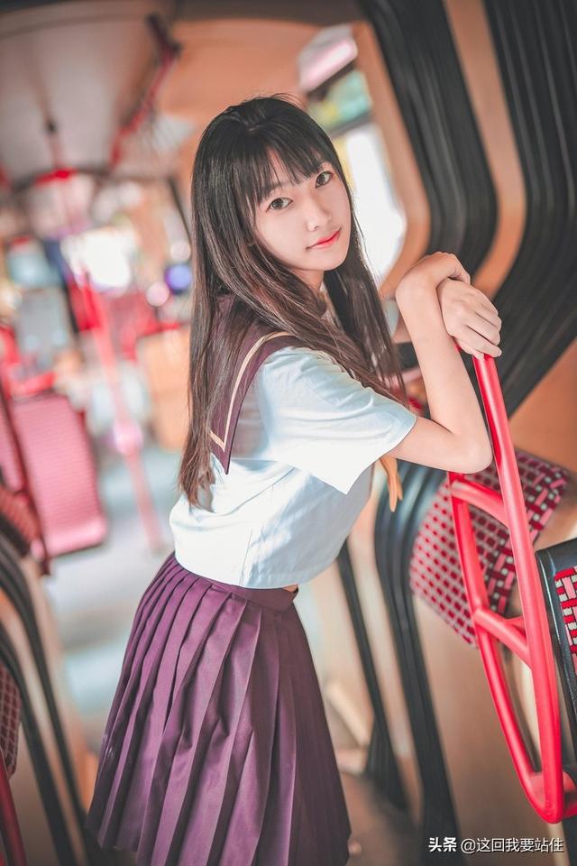 靓靓聊第126期：户外CQ9电子 CQ9传奇电子养眼jk清纯黑长直发黑丝漂亮的小姐姐(图9)