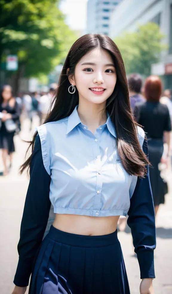 CQ9电子 CQ9传奇电子时尚沉稳展现女性基本款拼装AI画女装街头时尚衣服(图4)