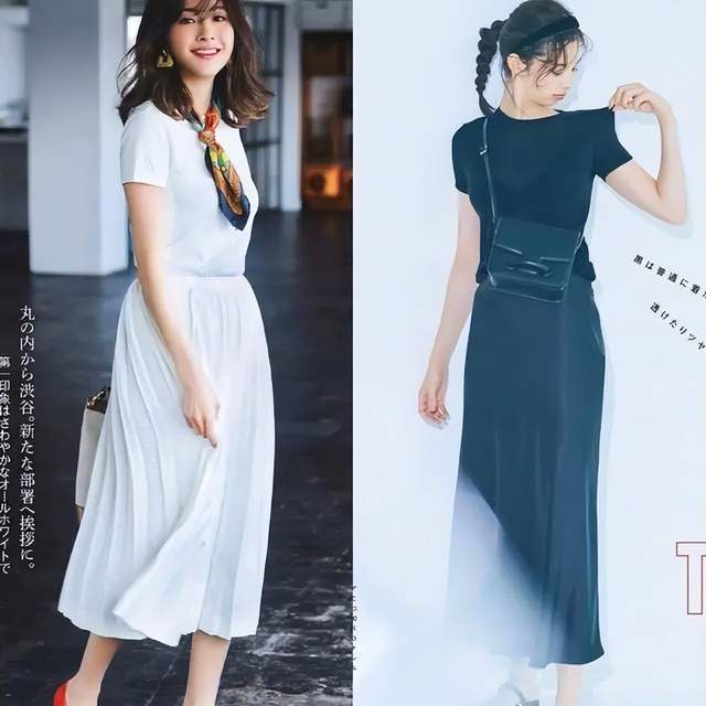 夏天中年女人这么穿CQ9电子 CQ9传奇电子更美：“衬衫、T恤配赫本裙”优雅又减龄(图3)