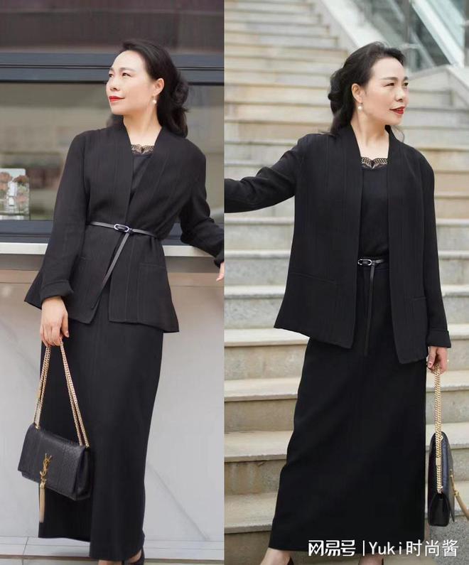 CQ9电子 CQ9传奇电子中年女性秋季显高的穿衣模板“上短下长”修饰比例高级显气场(图9)