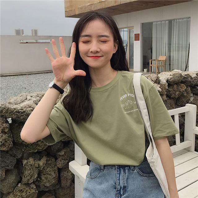 CQ9电子 CQ9传奇电子2020夏季新款时尚T恤搭配减龄又潮范满满的元气少女感