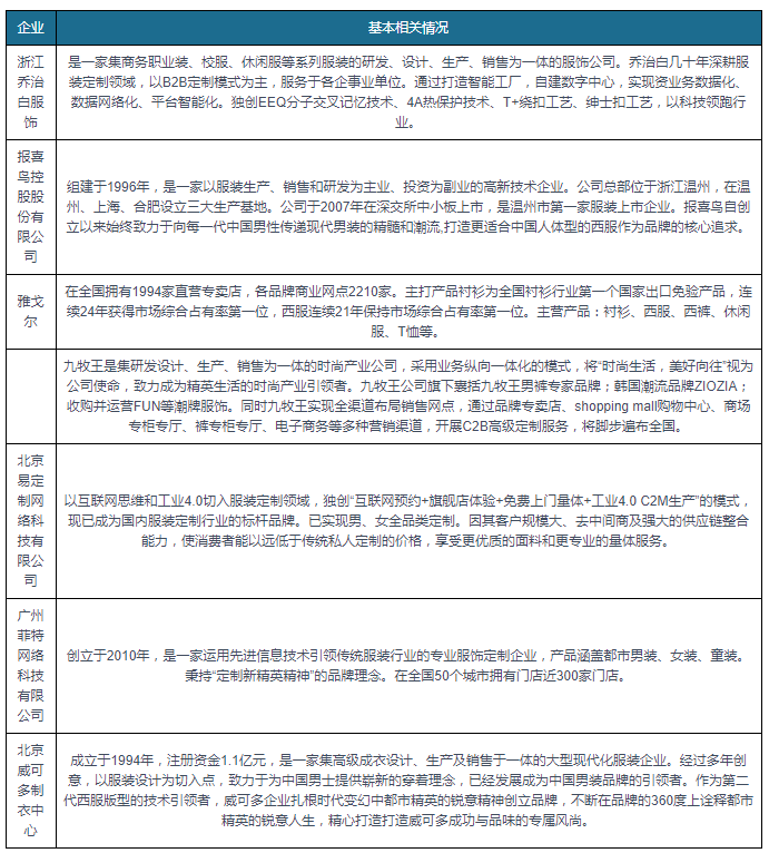 CQ9电子 CQ9传奇电子中国服装定制行业现状深度分析与前景研究报告（2022-2029年）(图3)