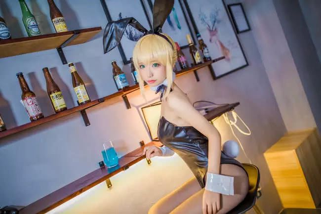 cosplay·兔女郎cos黑丝皮衣绝对的视线诱惑CQ9电子 CQ9传奇电子(图2)