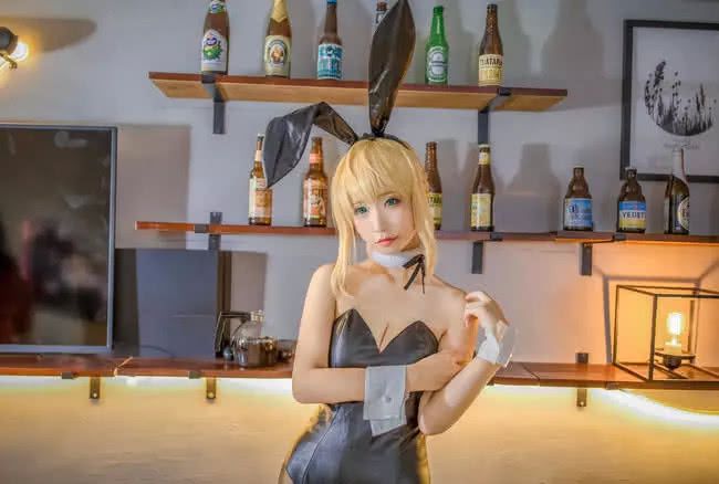cosplay·兔女郎cos黑丝皮衣绝对的视线诱惑CQ9电子 CQ9传奇电子(图4)