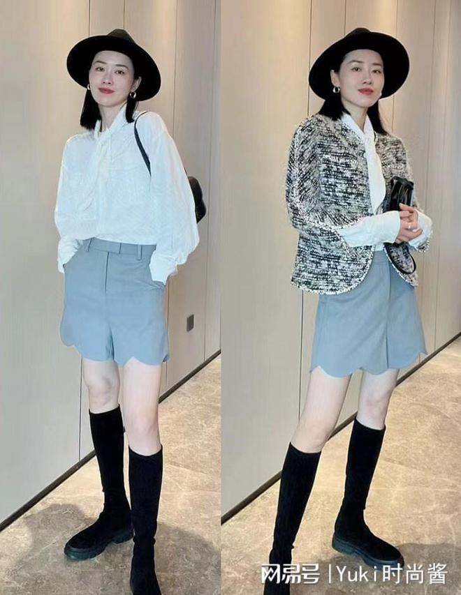 初夏服装选对不选贵中年女人备好衬衫、小香风外套优雅CQ9电子 CQ9传奇电子提品味(图8)