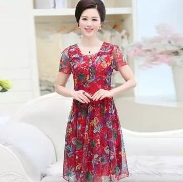 夏季爆款中年妈妈裙遮肉又显气质出门就像女儿闺蜜一样CQ9电子