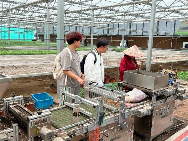 CQ9电子 CQ9传奇电子现代农业促发展！武汉纺织大学学子深入大棚种植基地开展实践活动(图3)