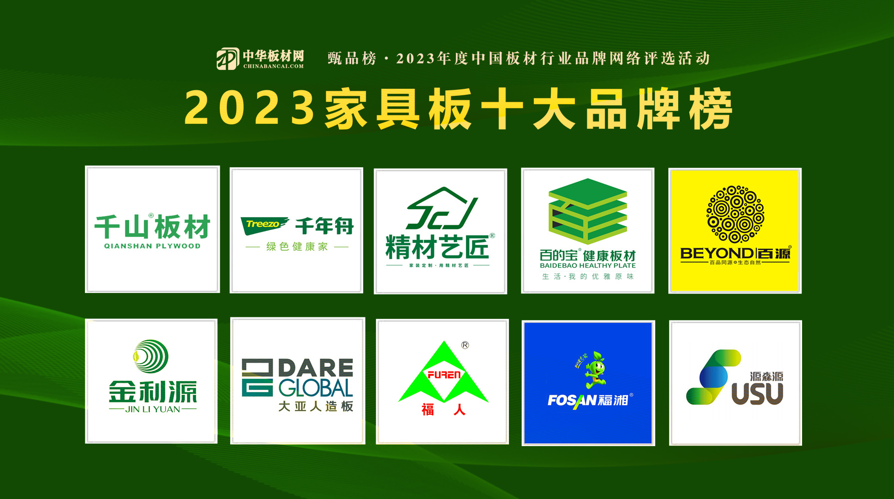 2023中国十大板材品牌排名已揭晓CQ9电子 CQ9传奇电子！(图4)